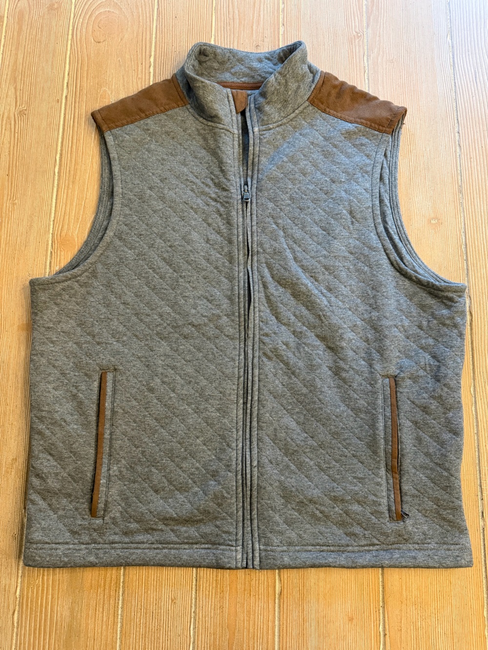 Bonobos Quilted Sleeveless Vest in Heather Gray